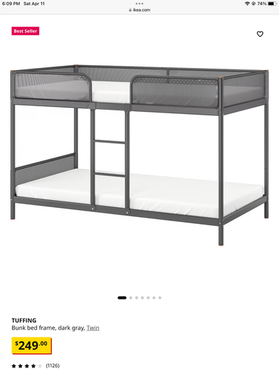 IKEA bunk bud  and trundle, View more