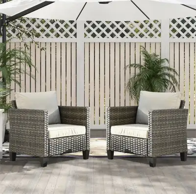2 - Person Outdoor Wicker Chairs, All Weather Rattan Chairs 2-Se, View more