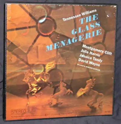 THE GLASS MENAGERIE 2 LP SET MONTGOMERY CLIFT, JESSICA TANDY, View more