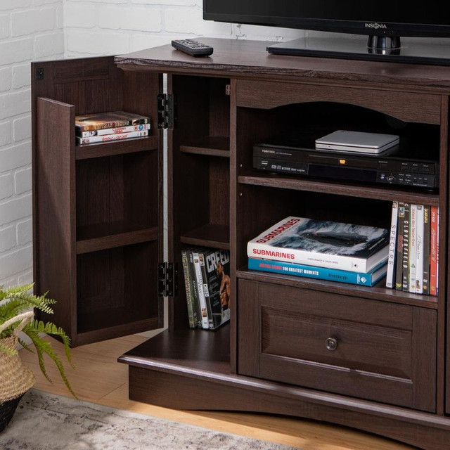 42" Highboy Wood TV Media Stand Storage Console in TV Tables & Entertainment Units in Mississauga / Peel Region - Image 2