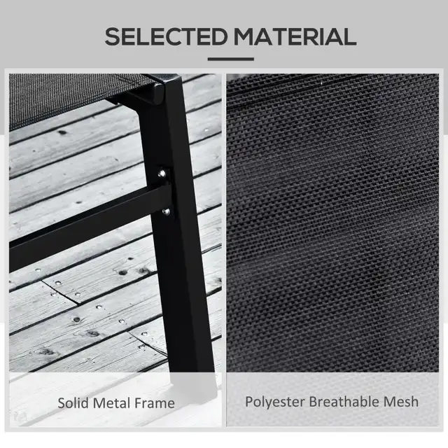 Outdoor Lounge Chair, Patio Lounger with 5-Position Reclining Ba in Patio & Garden Furniture in Markham / York Region - Image 5