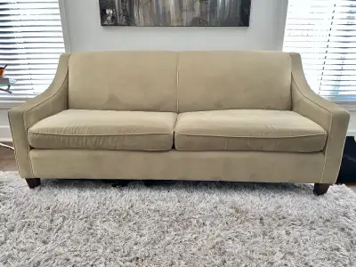 REDUCED Microfibre Sofa  $150, View more