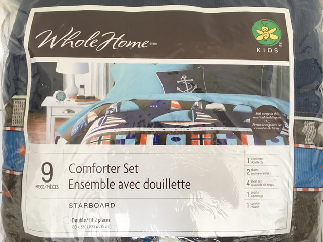 9 piece Starboard comforter set - Double  dans Literie  à Région de Mississauga/Peel - Image 2