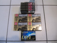 Maxell XL2 90/100 & Fuji DR 1/2 Hi & Low Bias AudioTape New 10pc