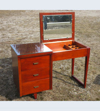 Vintage Modern Design Vanity / Desk & Stool / Chair Mid Century