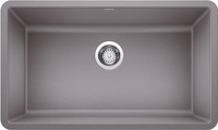 BLANCO 442536 Precis Single Bowl-Metallic Gray 30" Kitchen Sink