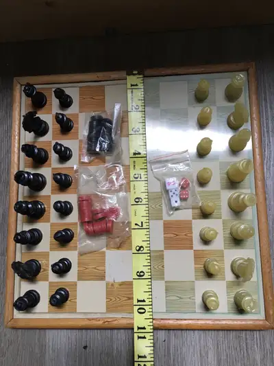 Chess backgammon game set, View more