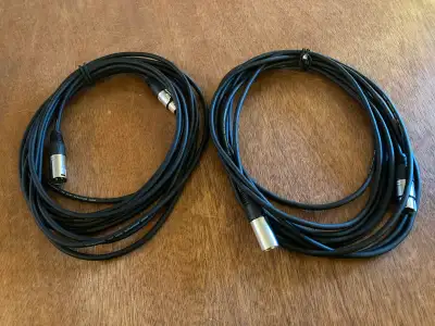 Pair of Mic Cables 20', View more
