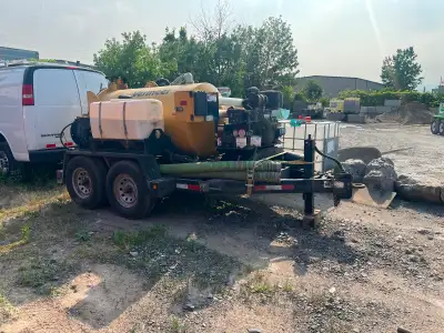 Vacuum trailer and Harben Sewer Flusher Jetter, View more