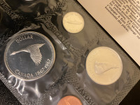 1967 Canada Silver Proof-Like Set 6 Coins in Original Plio-Film.