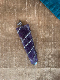 Gorgeous Authentic Amethyst Crystal Pendant