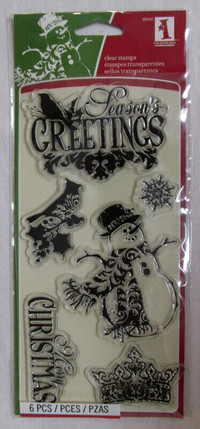 CHRISTMAS clear stamps by INKADINKADO, brand new