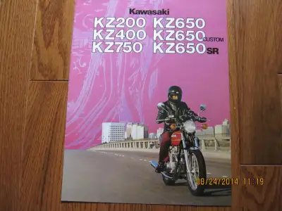 1979 Kawasaki KZ Spec Pamphlet . Original and not a reprint.