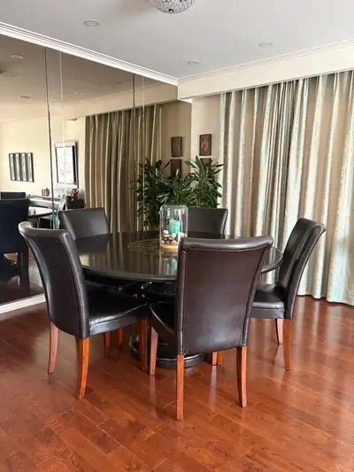 Round Dining Table and 5 Chairs, View more