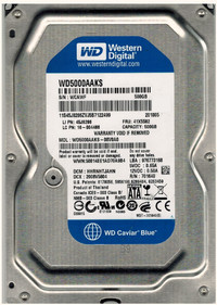 Western Digital 500GB WD5000AAKS SATA 3.5" Hard Drive