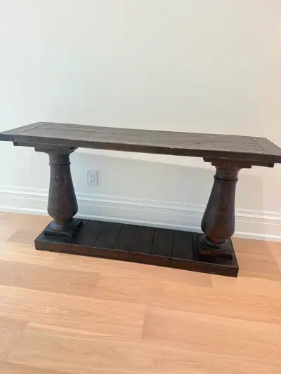 Rustic Wood Console Table, View more