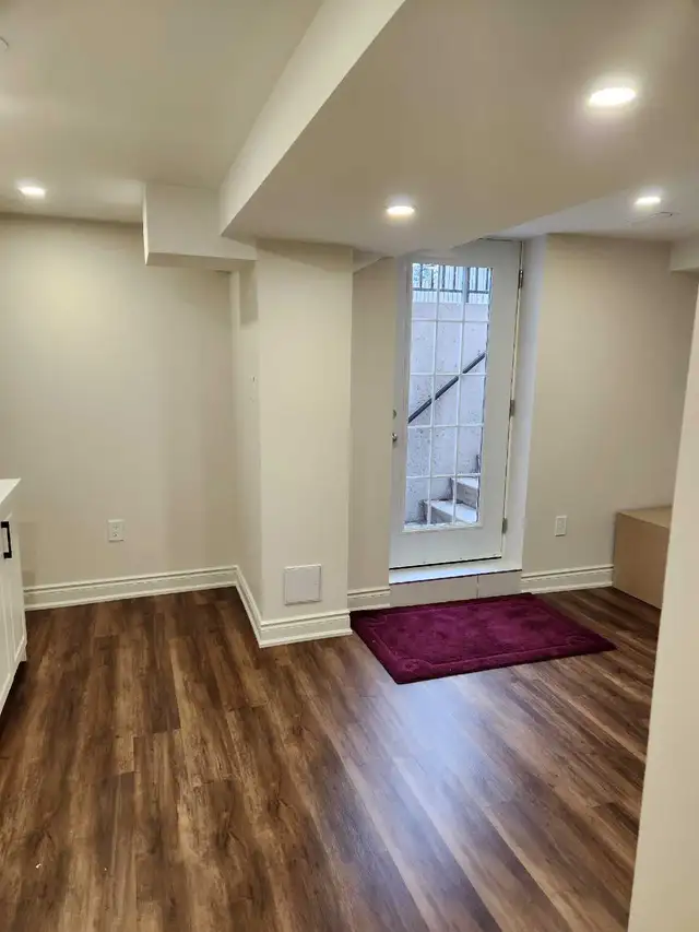 one bedroom basement for rent March 1st