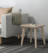 New / IKEA LISABO Side table, ash, 45x45 cm (17 3/4x17 3/4 ") 