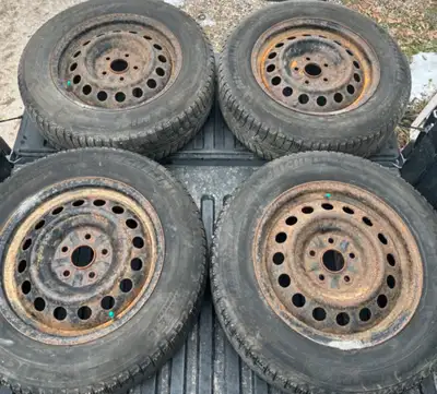 Tires have 85% tread. 5x114.3 Bolt pattern, 60.1mm Centre bore. Suitable for Toyota Camry, 1998-2010...