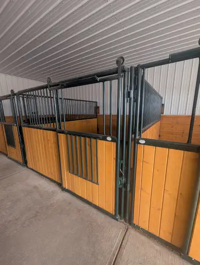 3 Hi-Hog 10'x12' Modular Equine / Horse Stalls, View more