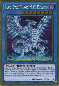 Yugioh Blue-Eyes Chaos Max Dragon Gold Ultra yu gi oh