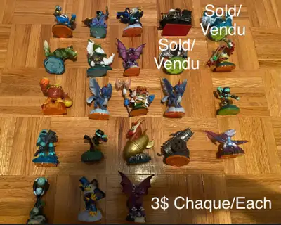 All of the figurines are in good condition and all work properly on the Skylanders portals. Some of...