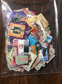 Lot of 500 Stamps from Egypt