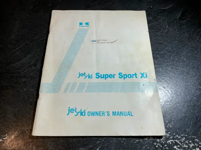 1995 Kawasaki Super Sport Xi Jet Ski Owner's Manual JH750-B3 in Non-fiction in Parksville / Qualicum Beach - Image 2