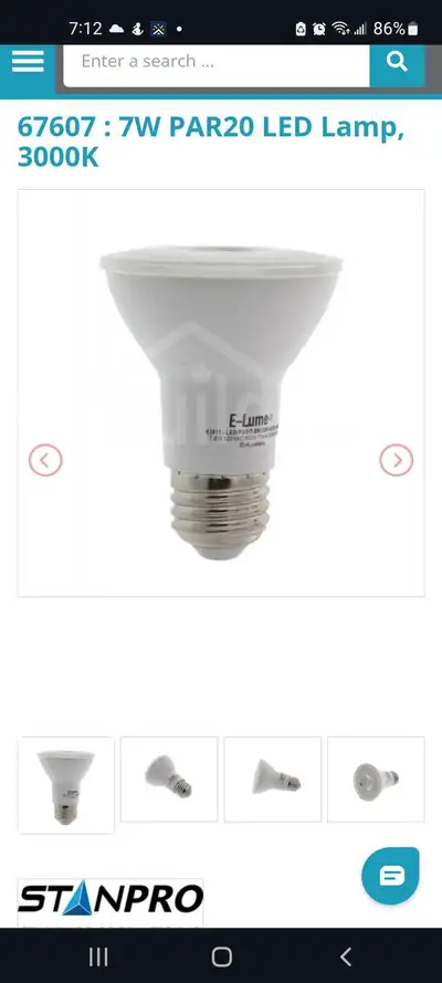 standard  LED par 20 light bulbs, View more