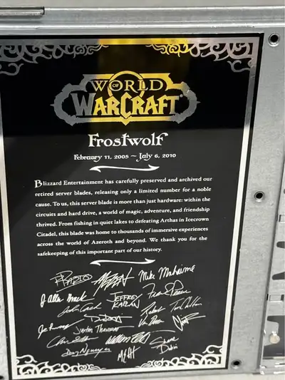 ️ WoW Frostwolf Server Blade – Authentic Vanilla/Burning Crusa, View more