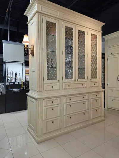 Custom Made Solid Wood Frech Style Hutch, View more