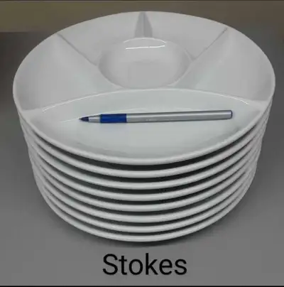 Assiettes en Porcelaine pour Fondu a compartiment, View more