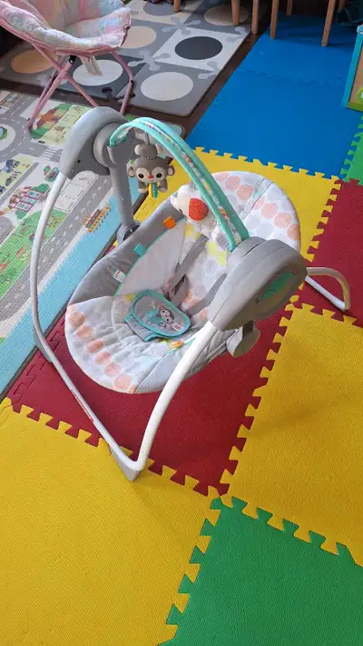 Bright Starts Whimsical Wild Portable Compact Automatic Swing with Melodies Original price $95.99 Am...