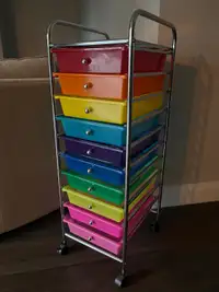 10 drawer storage cart 
