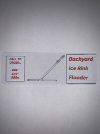 Backyard Ice Rink Flooder/Skating Rink Rake/Rink Resurfacer