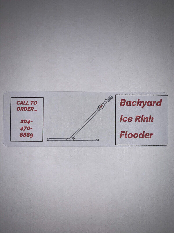 Backyard Ice Rink Flooder/Skating Rink Rake/Rink Resurfacer | Hockey ...