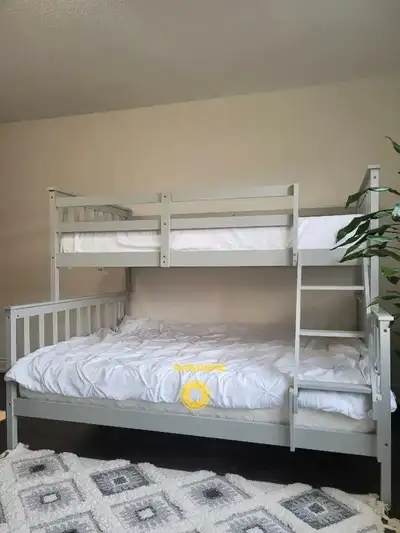 "Single Over Double Bunk Bed – Space-Saving Comfort", View more