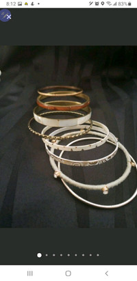 LOT 13 bangle bracelets 