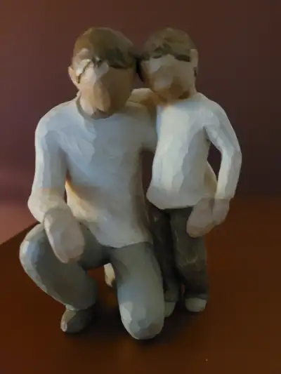 Vintage Willow Tree father and son figurine, View more