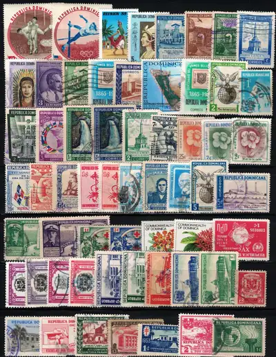 Dominica Stamps, 60 Different