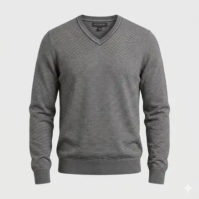 Banana Republic Men's Grey Luxe Blend V-Neck Sweater Size Large, View more