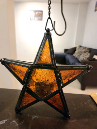 Star Shaped Moroccan Hanging Lantern

