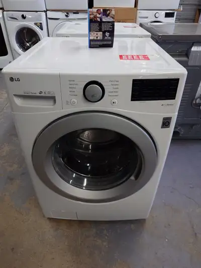 LG "27" White Front Load Washer on Sale‼️, View more