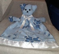 Baby Security Blanket Lovey Toy Bear Rabbit Print Fleece NEW