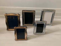 5 SILVER PICTURE FRAMES