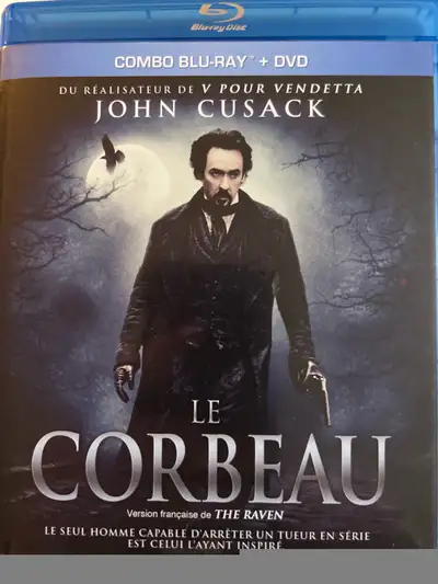 Le corbeau / The Raven / 2012 . Film Blu-ray et DVD bilingue : anglais et français. À vendre 7$. Shi...