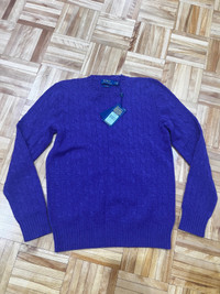 Purple Polo Ralph Lauren  100% cashmere sweater 