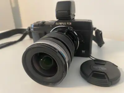 Olympus PEN E-P5 Mirrorless Camera Kit + Viewfinder + 12–50mm Le, View more