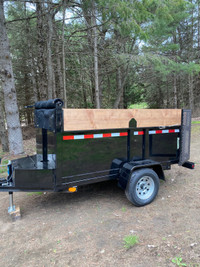Single axel dump trailer 