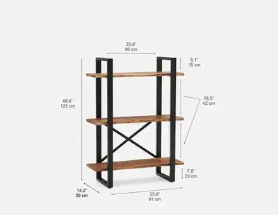 Structube Reno Acacia Wood Bookcase, View more